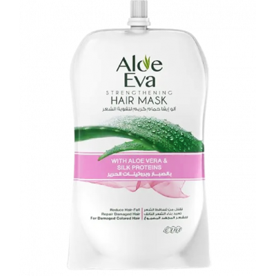EVA COSMETICS — ALOE EVA STRENGTHENING HAIR MASK POUCH WITH ALOE VERA & SILK PROTEINS 250 GM